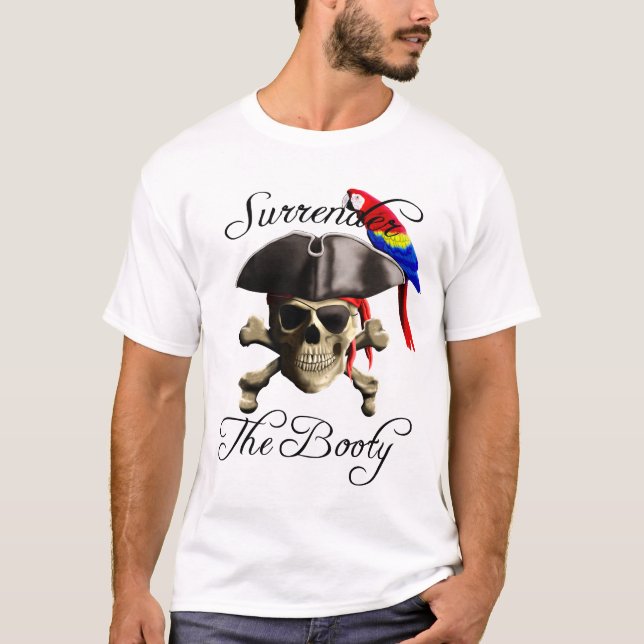 Funny Pirate Verzicht auf den Hintern T-Shirt (Vorderseite)