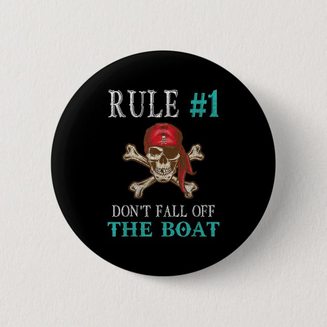 Funny Pirate Zitat Tampa Gasparilla Crossbones Des Button (Vorderseite)