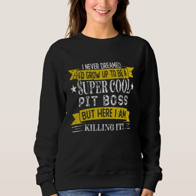 Funny Pit Boss Shirts Job Title Professions_1 (Vorderseite)