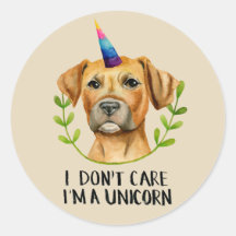 Funny Pit Bull Dog Unicorn