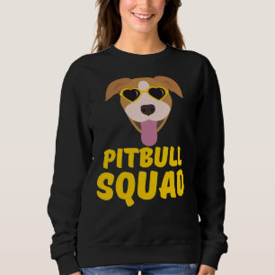 Funny Pitbull Squad Gelbe Niedliche Funny Liebe Pi Sweatshirt