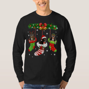 Funny Pitbull Weihnachtsbaum Socken Dog Lover Xmas T-Shirt