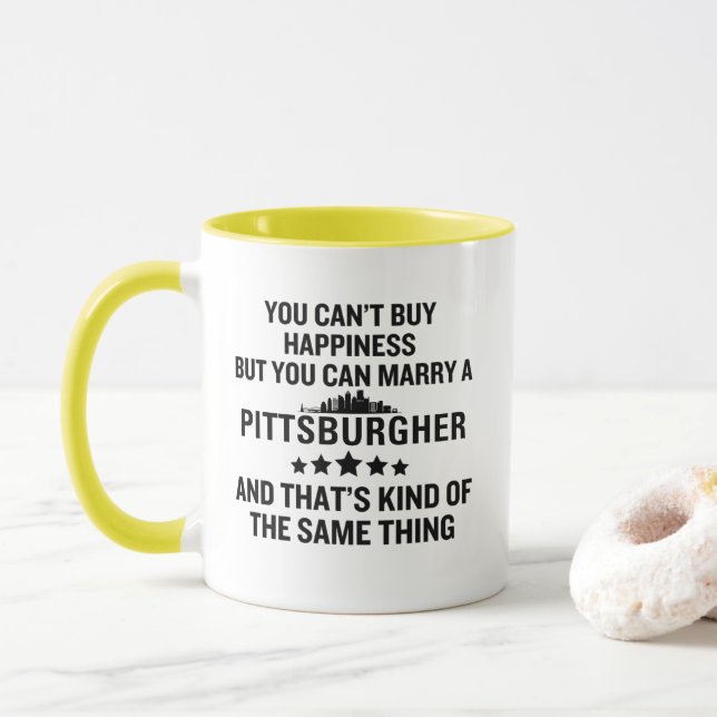 Funny Pittsburgher Tasse (Mit Donut)