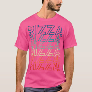 Funny Pizza 80s Retro Vintage Carb Pizza & Foodie  T-Shirt