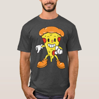Funny Pizza Ähnliches Cartoon Character Niedlich F T-Shirt