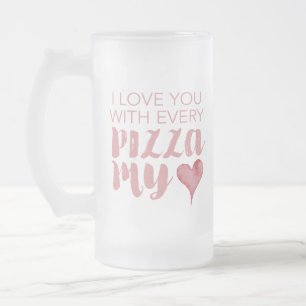 Funny Pizza Beer Tasse Valentinstag Geschenke für 