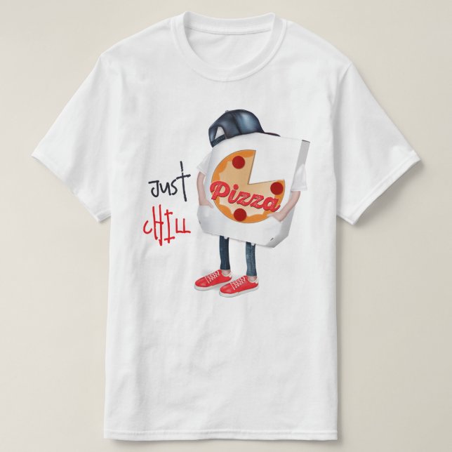 Funny Pizza Delivery T-Shirt (Design vorne)