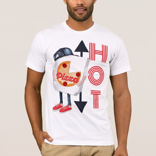 Funny Pizza Delivery T-Shirt (Vorderseite)