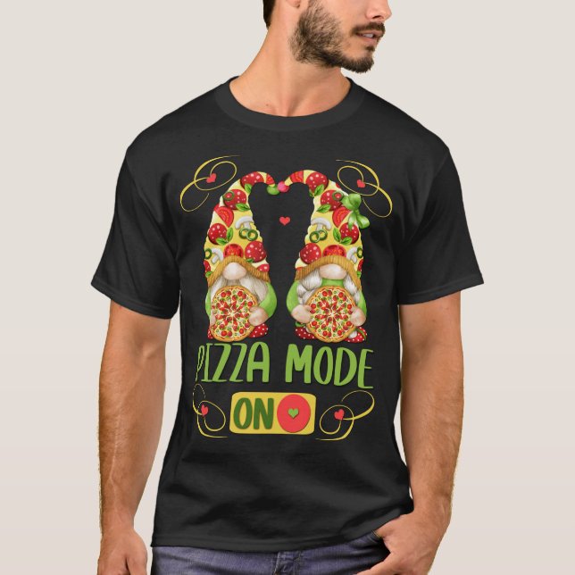 Funny Pizza Design für italienischen Sommer mit Pi T-Shirt (Vorderseite)