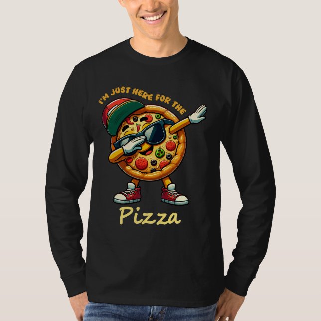 Funny Pizza Design T-Shirt (Vorderseite)
