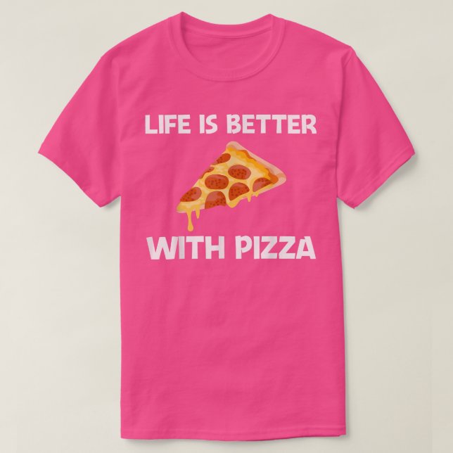 Funny Pizza Designs for Men Women Food Pun Pie Foo T-Shirt (Design vorne)