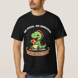 Funny Pizza Dinosaurs Lover Niedlich Dino essen Pi T-Shirt