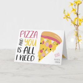 Funny Pizza Drehgalentine 3 Fotos Collage Karte