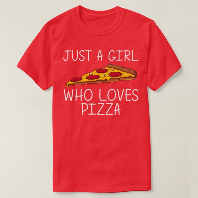 Funny Pizza For Girls Kid Italienische Pizza Lover T-Shirt (Design vorne)