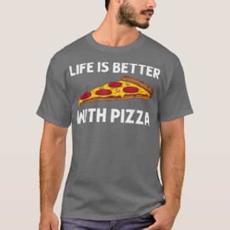 Funny Pizza für Männer Frauen Italienische Pizza L T-Shirt