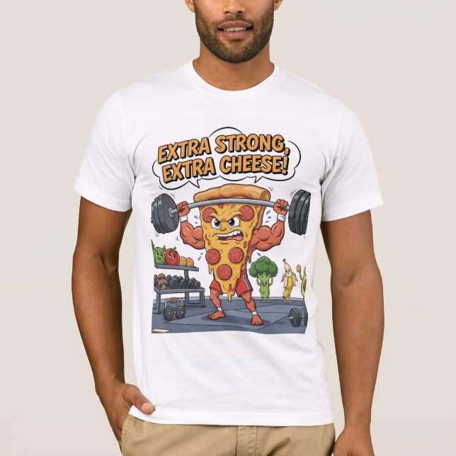 Funny Pizza Gym T - Shirt für Food & Workout Liebh (Vorderseite)