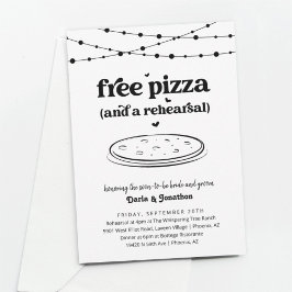 Funny Pizza Hochzeitsessen Probe Einladung
