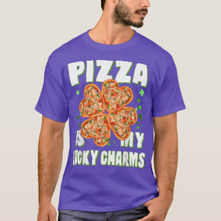 Funny Pizza ist mein Glück, Pizza St Patricks T-Shirt