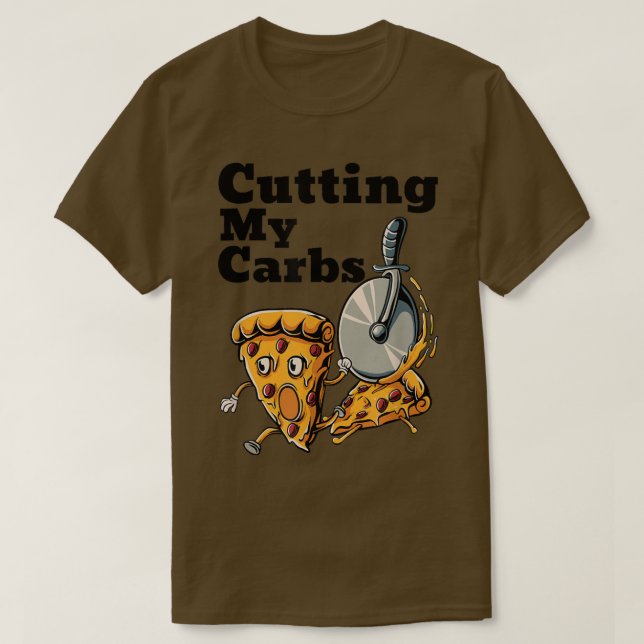 Funny Pizza liebt es, meinen Carbon Pizza T - Shir T-Shirt (Design vorne)