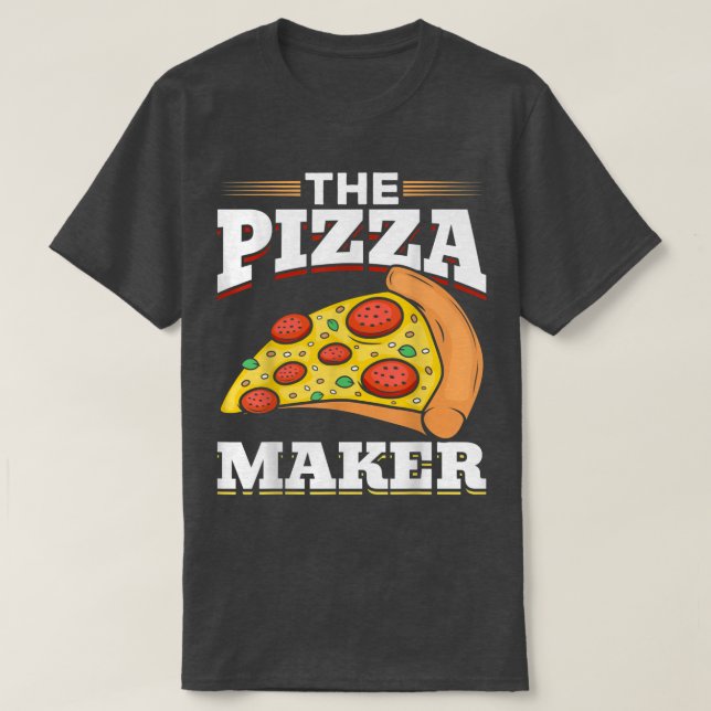 Funny Pizza liebt Pizzahersteller Der Pizzaherstel T-Shirt (Design vorne)