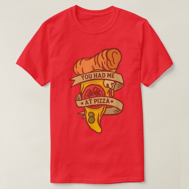 Funny Pizza Lover Quotes T-Shirt (Design vorne)