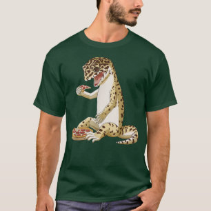Funny Pizza Lover Reptile Leopard Gecko T-Shirt