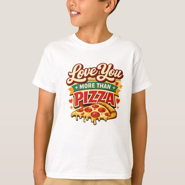 Funny pizza Lover Valentine Shirt -pizza Lover (Vorderseite)