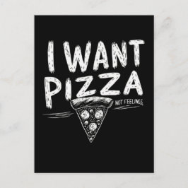 Funny Pizza Lover Zitat Postkarte