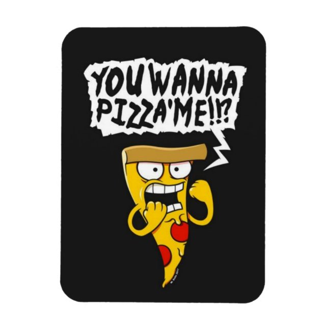 Funny Pizza-Magnet Magnet (Vertikal)