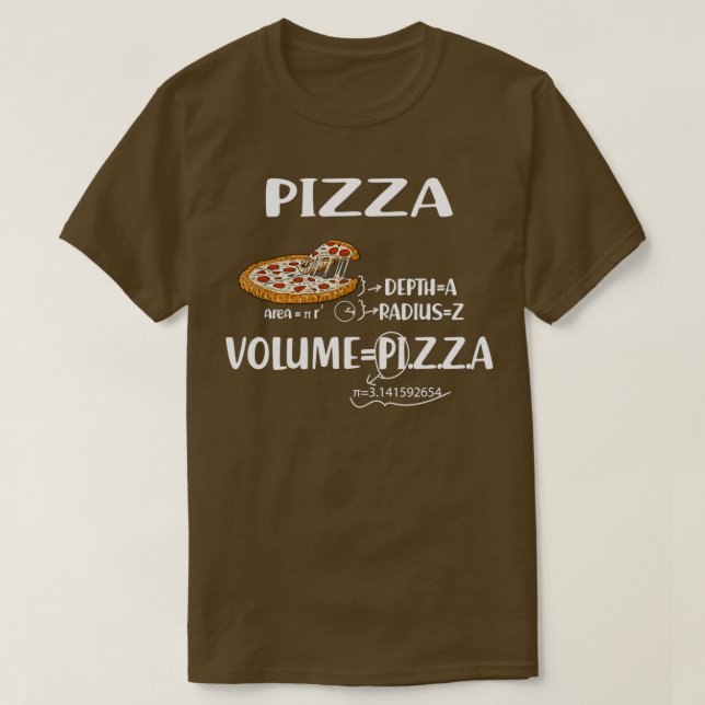 Funny Pizza mathematik formas Math Teacher Nationa T-Shirt (Design vorne)