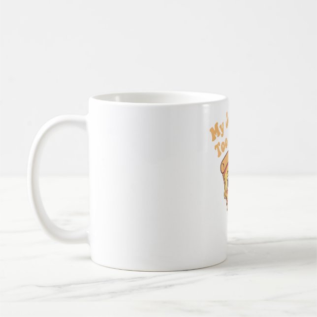 Funny Pizza, meine Witze sind zu heiß Kaffeetasse (Links)