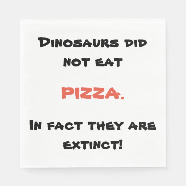 Funny Pizza napkins Serviette (Vorderseite)