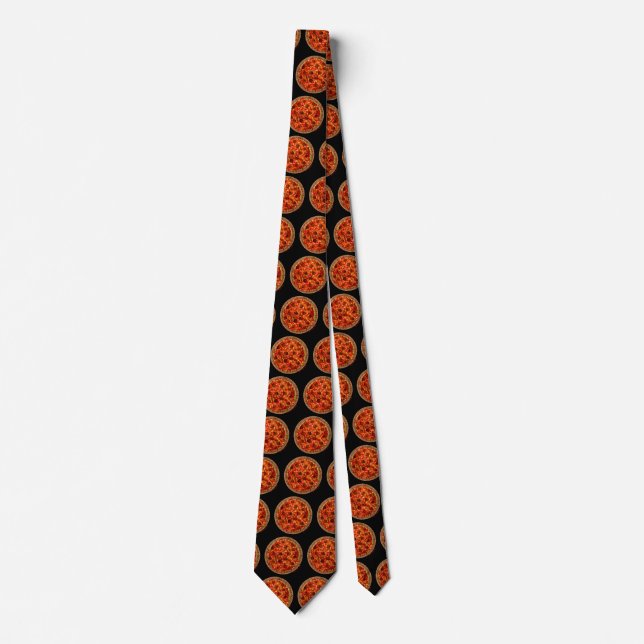 Funny Pizza Pies Delivery Neck Tie Krawatte (Vorderseite)