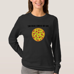 Funny Pizza Slice Fast Food Italienischer Zirkel d T-Shirt