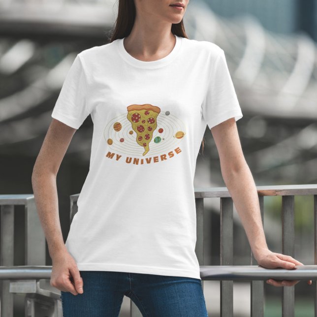 Funny Pizza Universe T-Shirt (Von Creator hochgeladen)