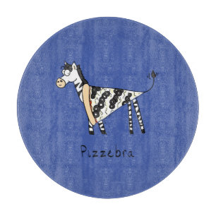 Funny Pizza Zebra Niedlicher Cartoon Kinder Schneidebrett