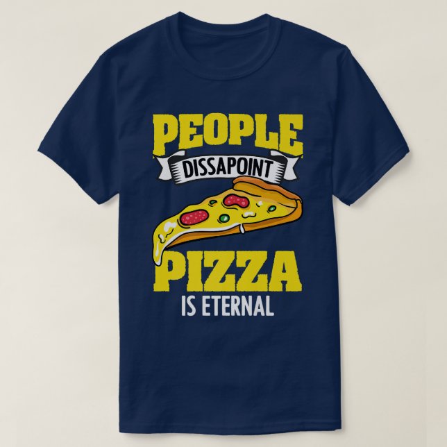 Funny Pizzatarian Humor For A Cheesy Food Pizza Sl T-Shirt (Design vorne)