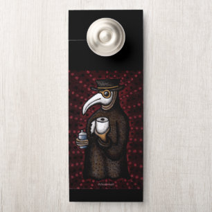 Funny Plague Doctor mit Toilettenpapier Türanhänger
