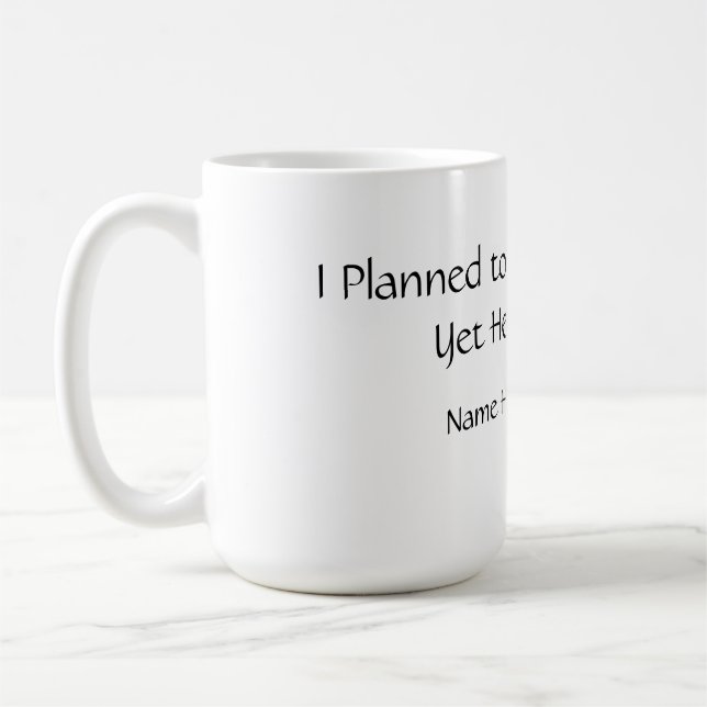 Funny Planned Productive Mug Kaffeetasse (Links)