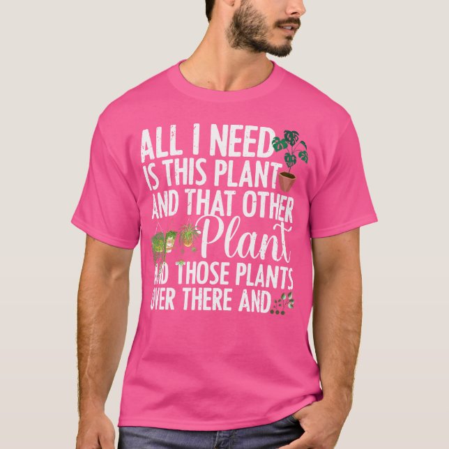 Funny Plant Art For Women Men Gardening Plant Love T-Shirt (Vorderseite)