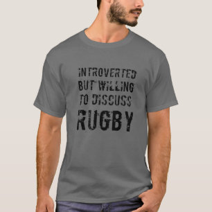 Funny Play Rugby Tough Rugby Player stellte ein T-Shirt