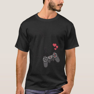 Funny Player 1 Spieler 2 Matching Gamer Couple Ihn T-Shirt