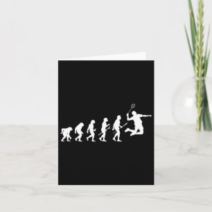 Funny Player Evolution Theory Badminton Karte