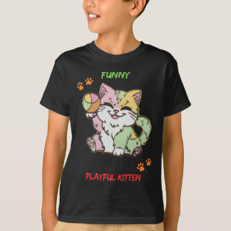 Funny Playful Kitten T-Shirt