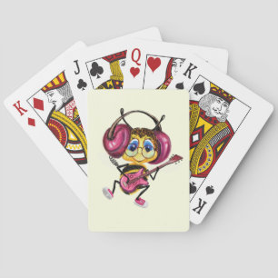 Funny Playing Cards mit Guitar Player Bee Spielkarten