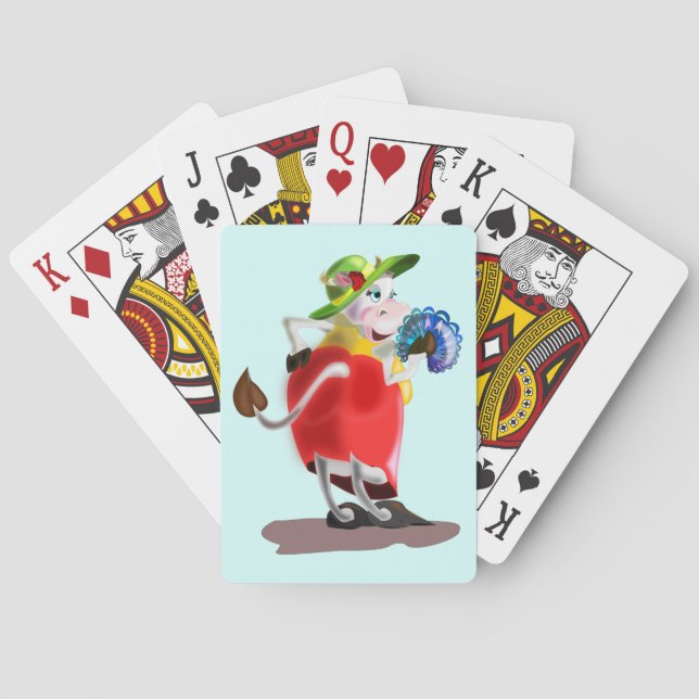 Funny Playing Cards mit moderner Kuh Spielkarten (Rückseite)
