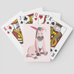 Funny Playing Cards Pink Donkey - Anpassbar Spielkarten