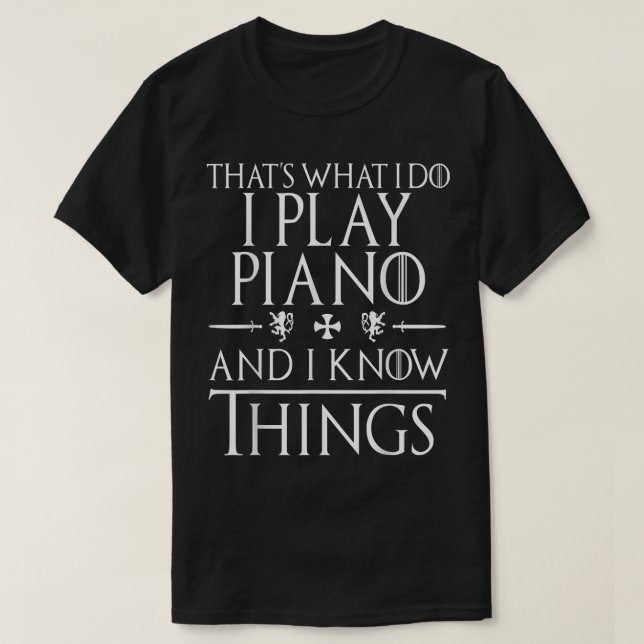 Funny Playing Piano T s Geschenke  T-Shirt (Design vorne)