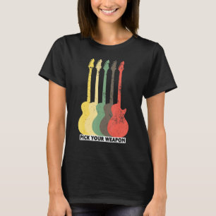 Funny Plektrum Your Weapon for Music Gitarrist T-Shirt