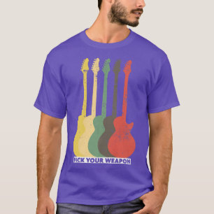 Funny Plektrum Your Weapon for Music Gitarrist T-Shirt